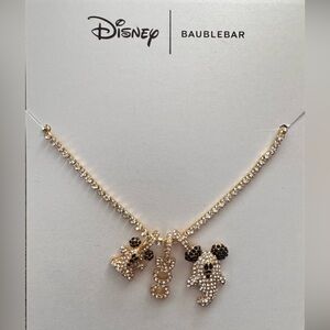BaubleBar Disney Halloween Charm Necklace with Mickey Ghosts